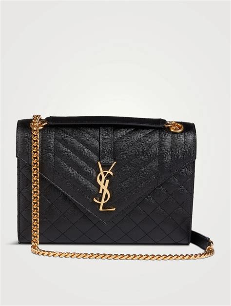 ysl black monogram bag|ysl monogram envelope bag.